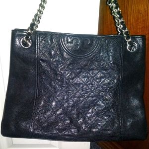Tory Burch Black Leather Bag